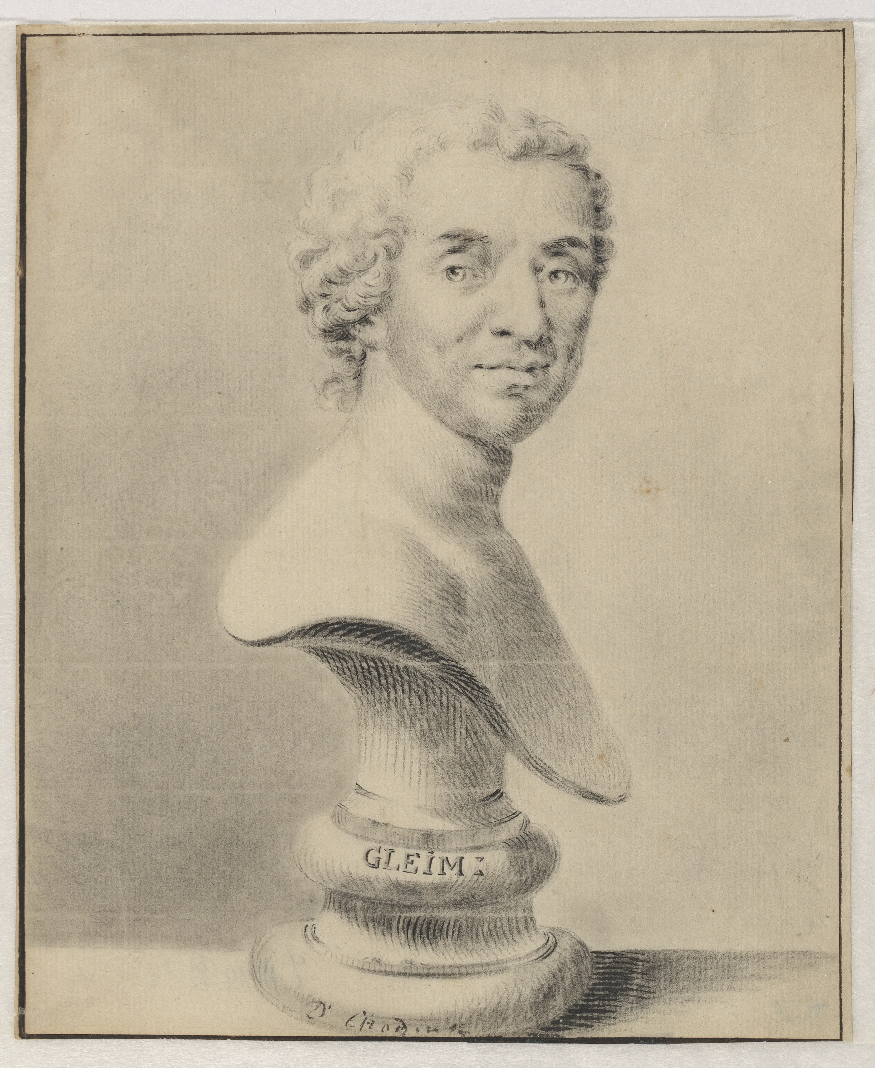 Daniel Chodowiecki, Porträt Johann Wilhelm Ludwig Gleim, um 1780 / Gleimhaus Halberstadt – Museum der deutschen Aufklärung