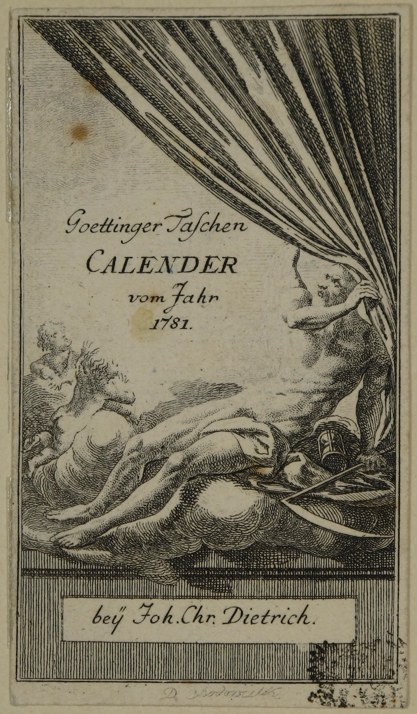 Daniel Chodowiecki, Titelkupfer zum Göttinger Taschenkalender, 1781, Deutsches Historisches Museum, Berlin