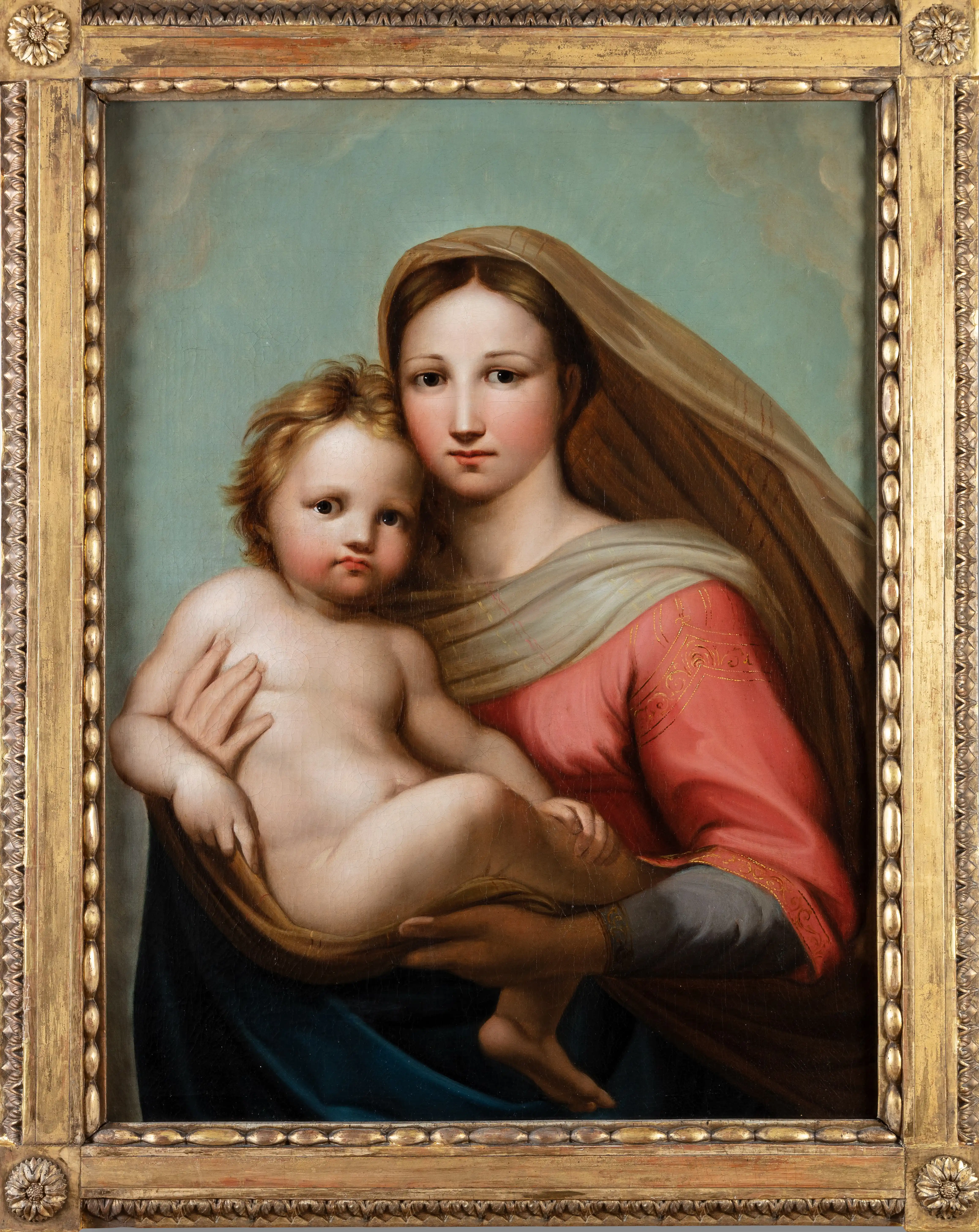 Johann Christoph Rincklake, Teilkopie nach Raffaels Sixtinischer Madonna, 1996–1997, © Museum Abtei Liesborn