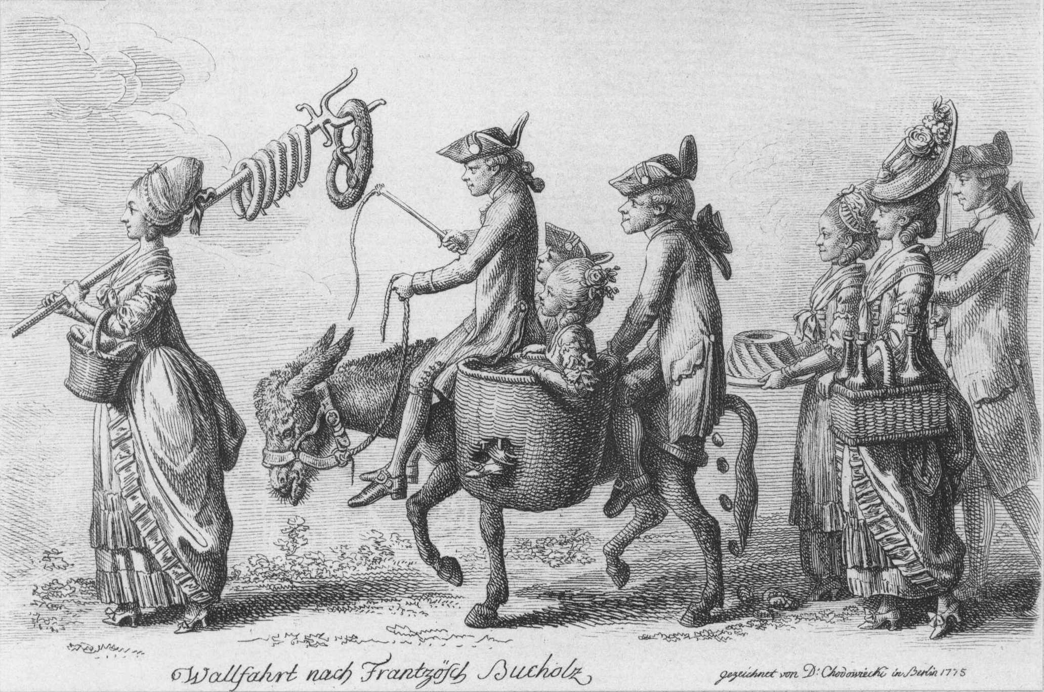 Daniel Chodowiecki, Wallfahrt nach Französisch Bucholz, 1775
