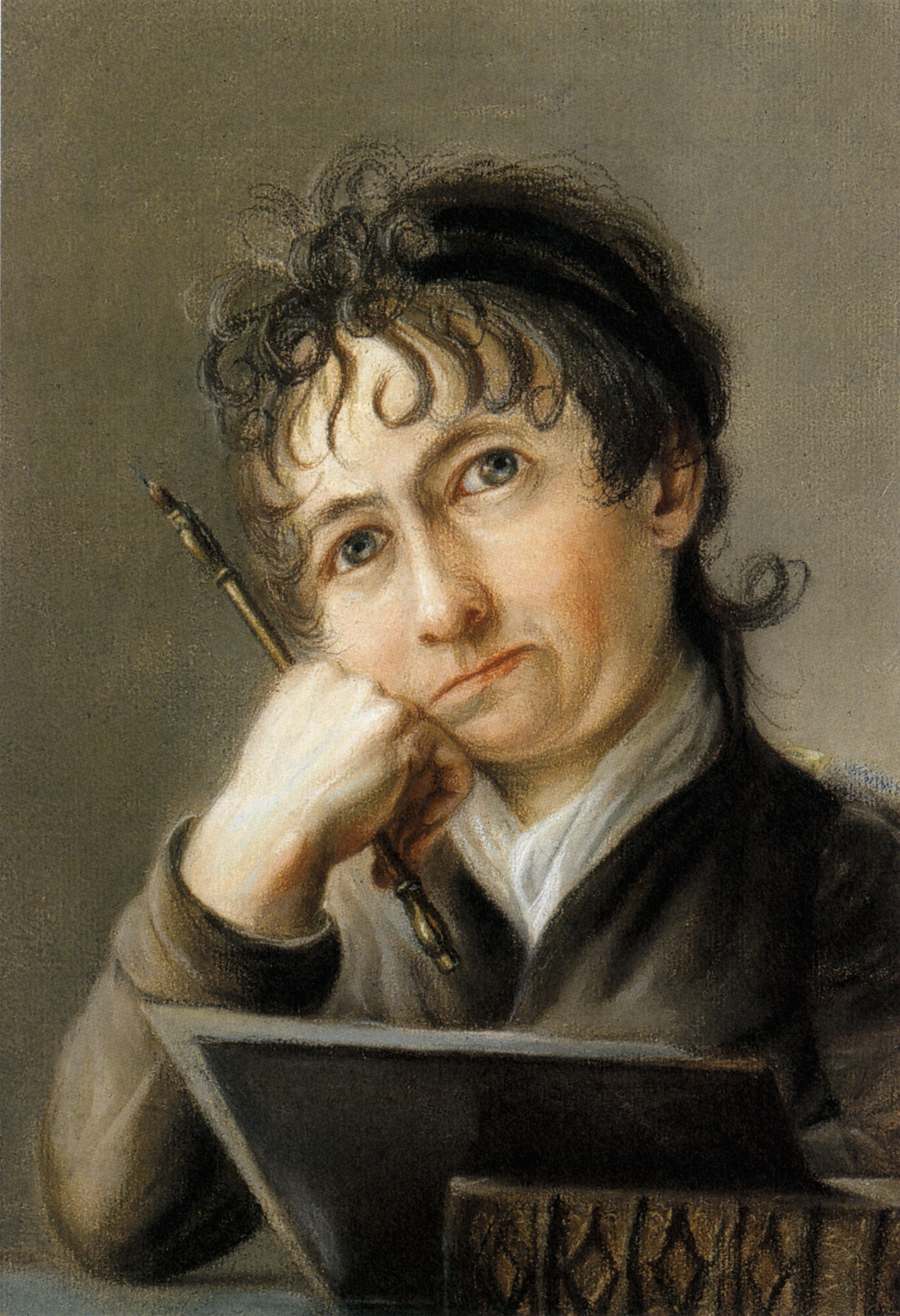 Suzette Henry, Selbstbildnis, 1785/86, Kreide, Papier, Stiftung Stadtmuseum Berlin, Inv.-Nr. VII 59/793 x
